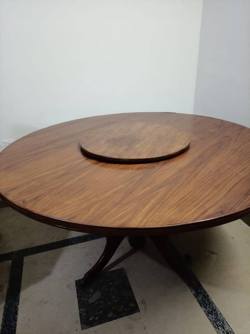 Rotating top dining table 4
