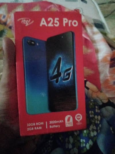 Itel a25 with box 32 gb