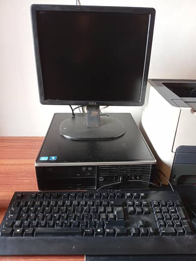 HP Core-i Series Supported Desktop PC with Dell Monitor