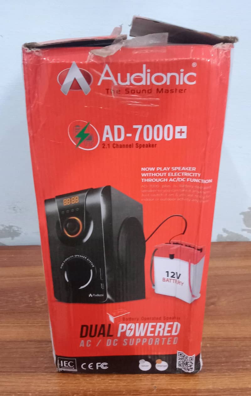 AUDIONIC AD-7000 PLUS MULTIMEDIA SPEAKER (AC/DC SUPPORTED) 1