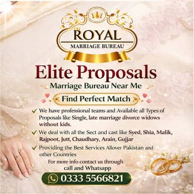 Professional Matrimonial Service – Muslim & Christian Proposals