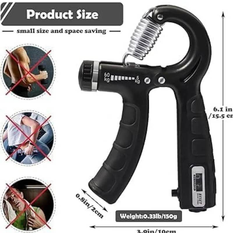 Adjustable hand gripper wit counter 2