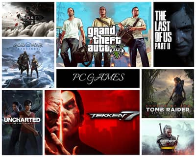 PC Games Collection | GTA V, GoW, TLOU 2 | USB/HDD Service