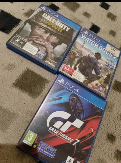 gran turismo 7  call of duty world war 2 watch dogs 2