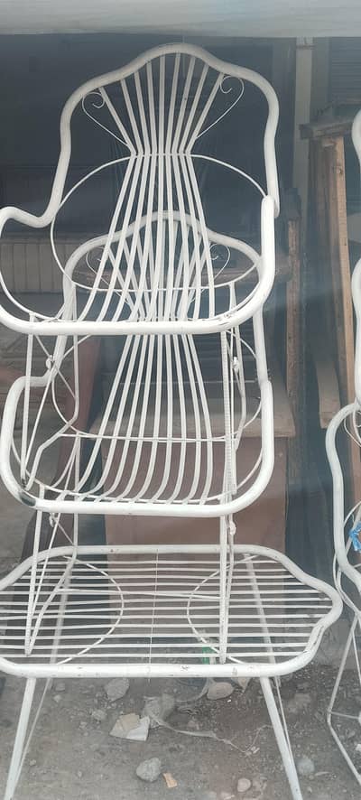 Garden chairs six chair one table