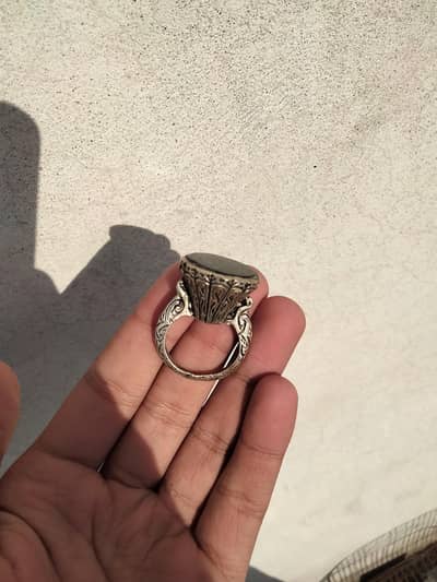 vintage style ring for sale black stone