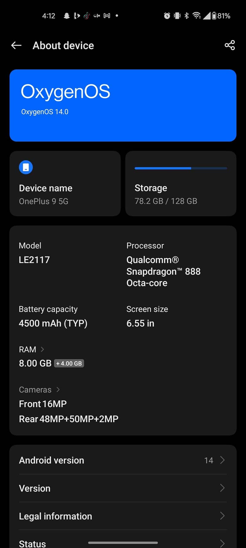 one pluse 9  8 128 1