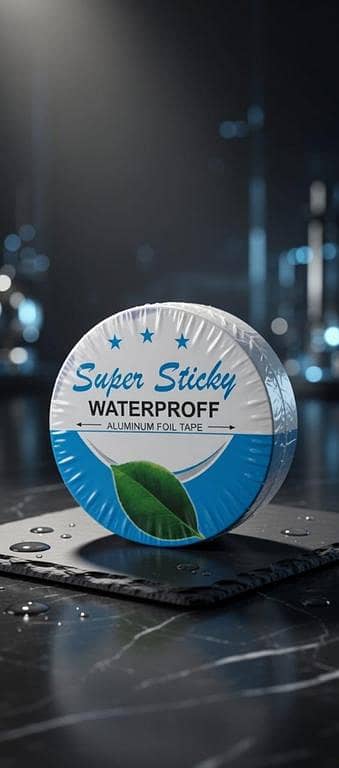 Waterproof Butyl Aluminum Foil Tape 50mm x 1m - Leak Proof Repair for Roof, Pipe, Duct, AC