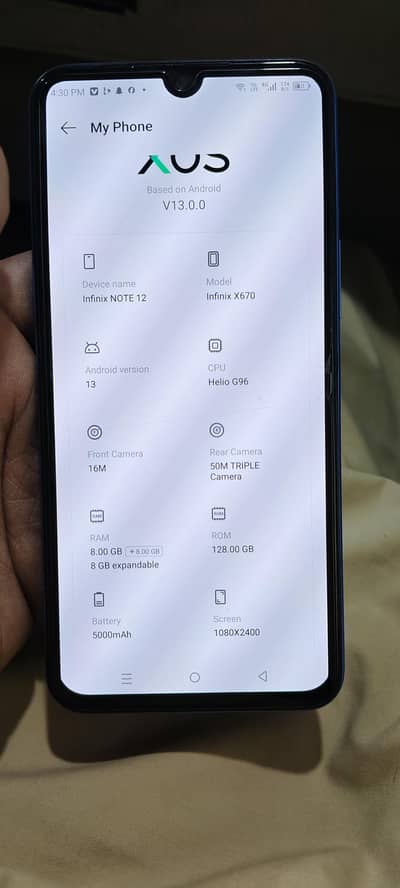 Infinix note 12 8/128