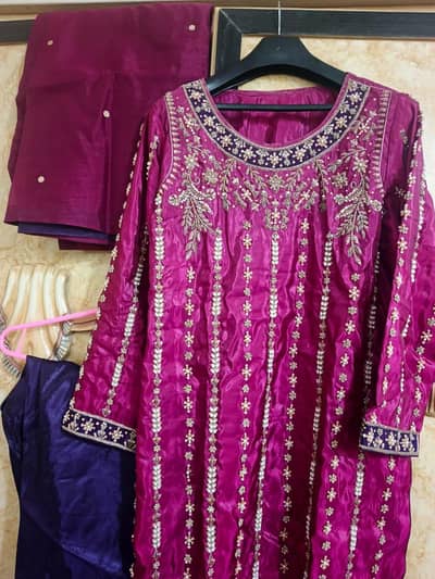 beautiful designer embroided dress available contact me for details