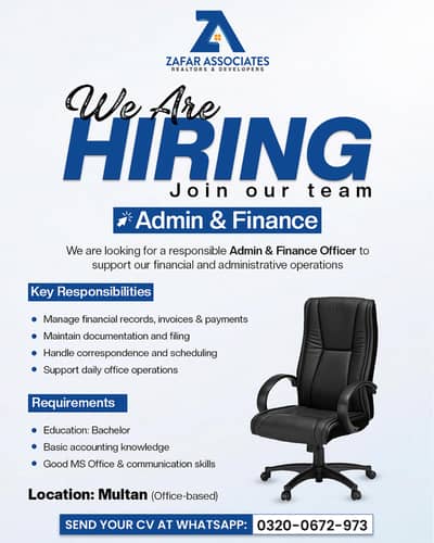 Admin & Finance Officer