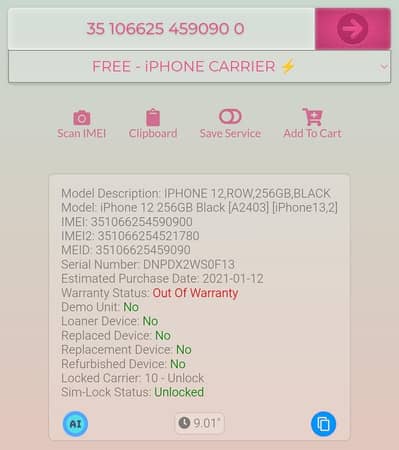 Iphone 12 256gb has been lost  fir and fia report has been initiated