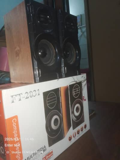 FT-2031 Compact multimedia speakers 2.0 USB powered high quality sound