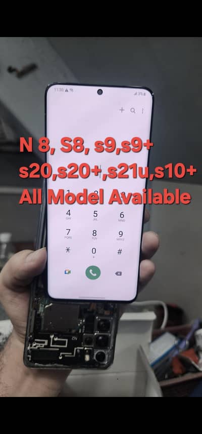Samsung S20,s21,s21fe,s9,s9plus,s8,N8,N10 All Model panel Available