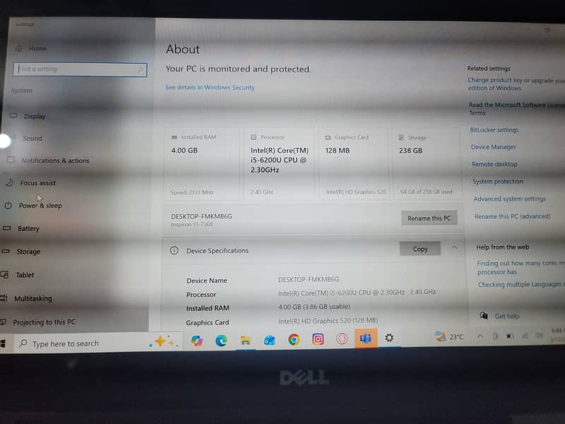 Dell laptop 3