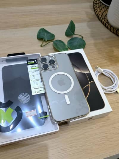 Iphone 16 pro max PTA approved official 512GB with full box.  15