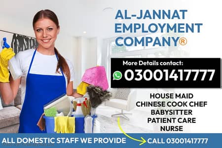 We Provide House Maids, Driver, Helper, Couples, Patient Care, Cook