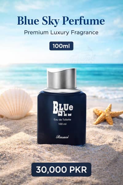 “Feel the Power of Blue Sky Perfume”