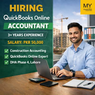 QuickBooks Online Accountant (3+ Years) – PKR 50K – DHA Phase 4 Lahor