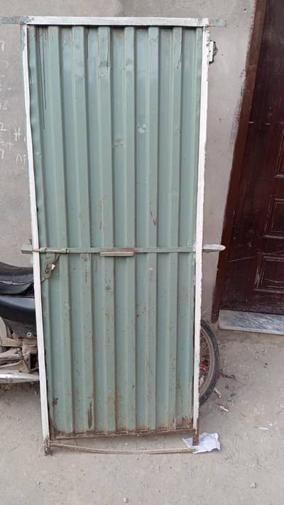 Used Strong Iron Door Gate with Frame (Chaukhat)