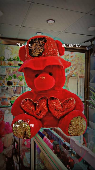 Red Teddy bear. Soft top best Quality 4 to 5 Feet