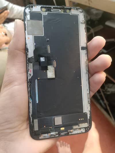 I phone xs original penal single line green