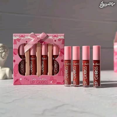 4 PCs Matte lip gloss multicolor nude shades (free delivery)