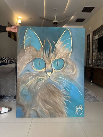 Original 4.5 to 5 ft handmade painting – one of a kind. ”