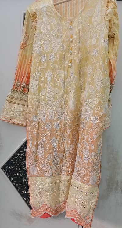 3pcs Embroidered suit