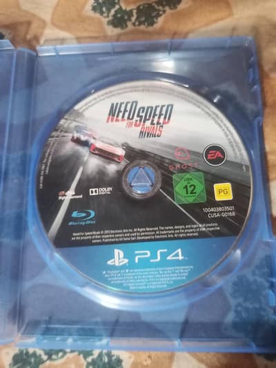 PS4 DVD Need for speed rivals FIFA 16/ FIFA 17 PS4 games