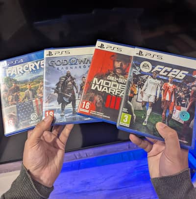 PS5 Games |FC 26 | Call of Duty MW 3 | God Of War Ragnarok | Far Cry 5