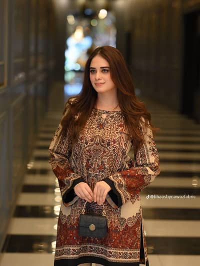 Stitched Co-order multicolor lawn digital print