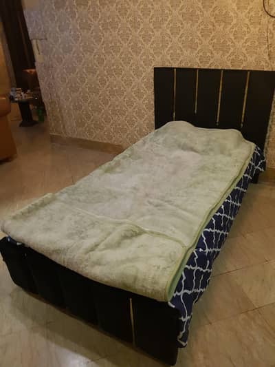 2 Single Velvet Designer Bed For Sale