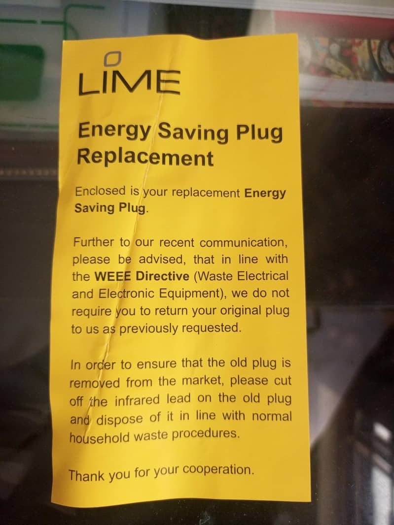 LIME  Energy Saving Plug 5