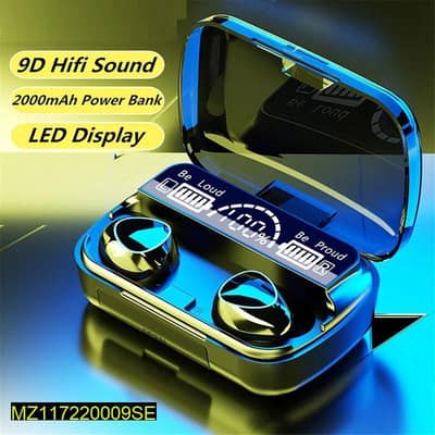 Bluetooth 5.0 Noise-Cancelling Earbuds Black