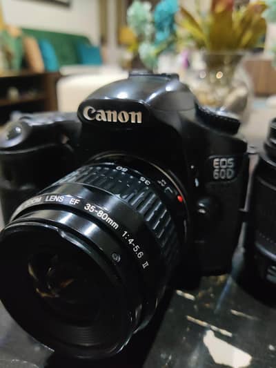 canon 60d 18-55 & 35-80mm lens dslr camera/sony dslr/nikon dslr/iphone