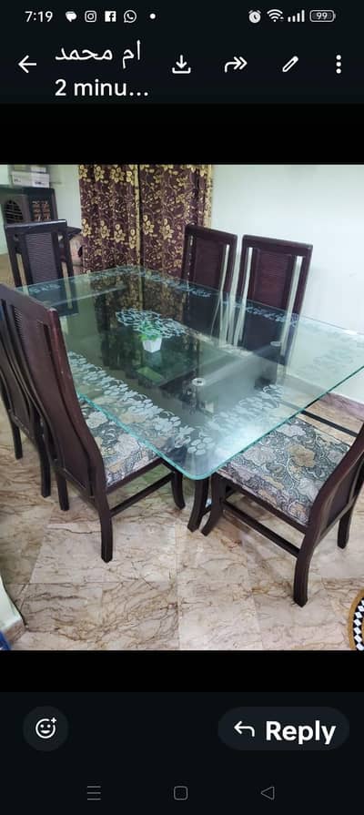 Beautiful dining table +6 chairs