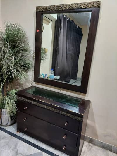 Dressing table with mirror and Side tables