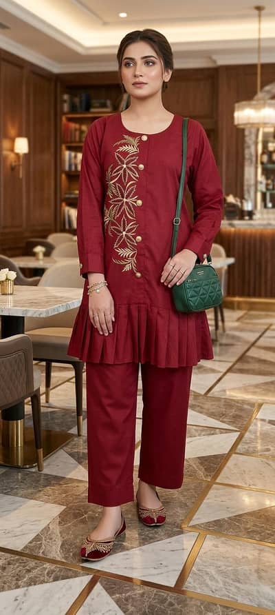 lawn and garjut fabric ready to wear