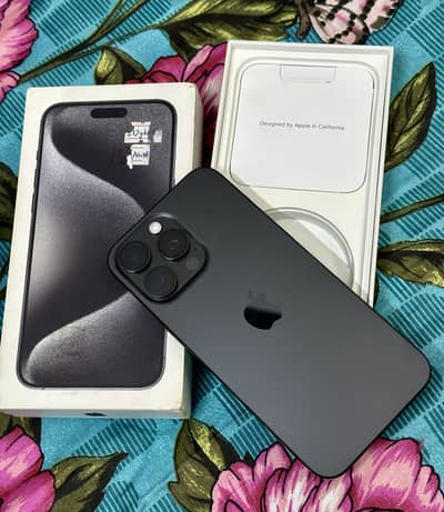 Iphone 15pro max 512gb black, Nonpta Jv with box 10/10 condition