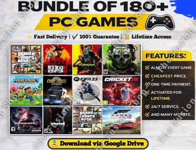 Pc games softcopy| One time payment |180+ pc games