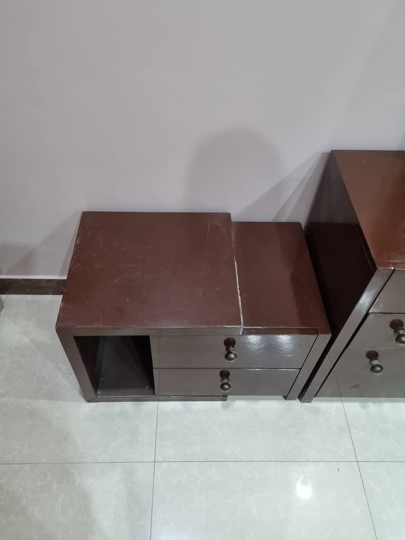 Solid wood bed set 4