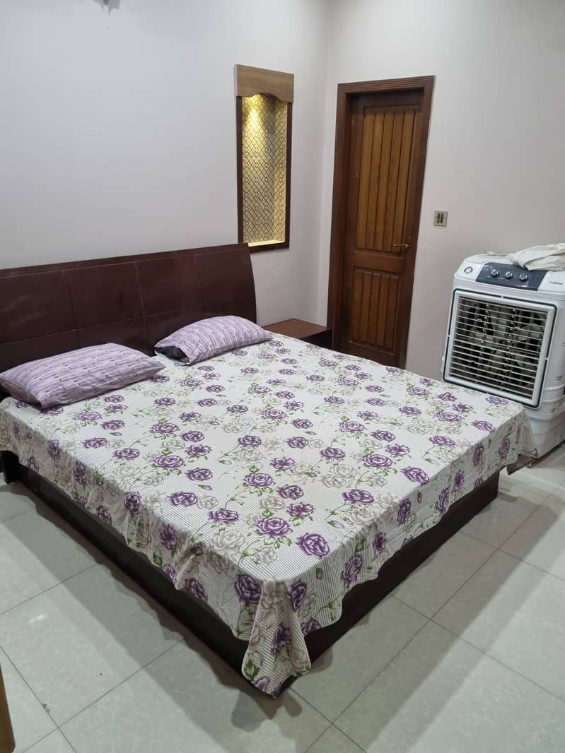 Solid wood bed set 5