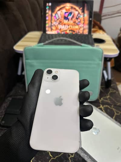 iPhone 13 white colur 128 GB baypas phone