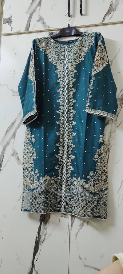 cotton 3pcs embroidery suit