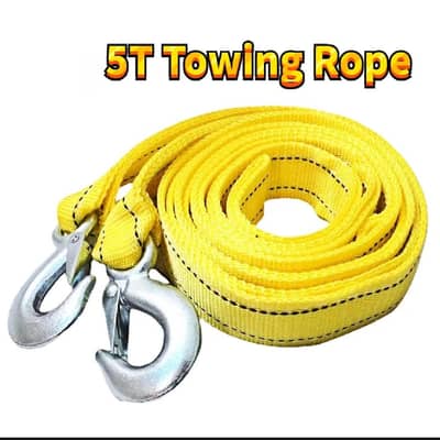Auto Car Tow Chain/Rope Snatch Strap - 10 feet long - Blue | Orange