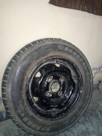 1 Rim tyre 155 80 R13 exchange with 12 size