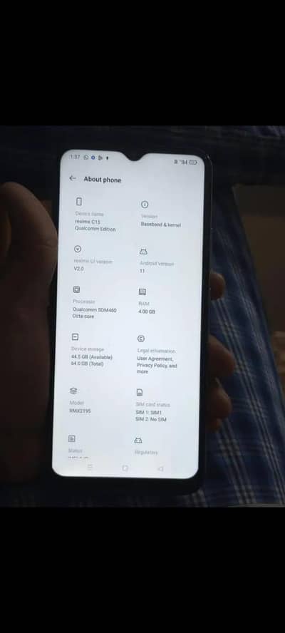 Realme c15 4/64 only set