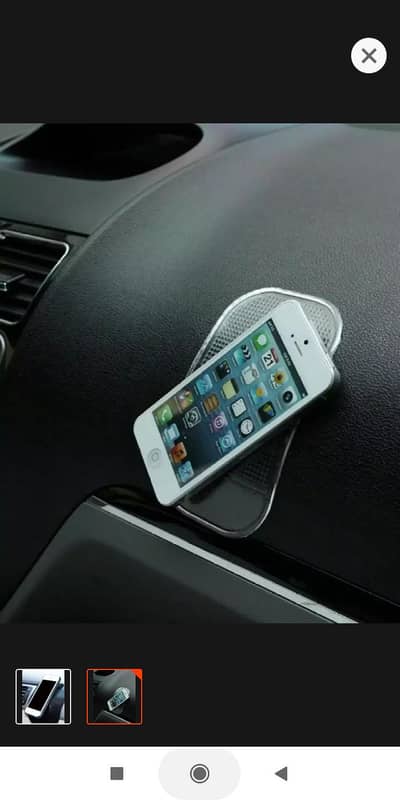 Car Non Slip Sticky Dashboard Mat - Large Size Black Color