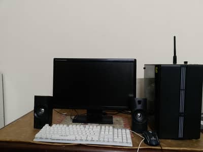 gaming PC with monitor